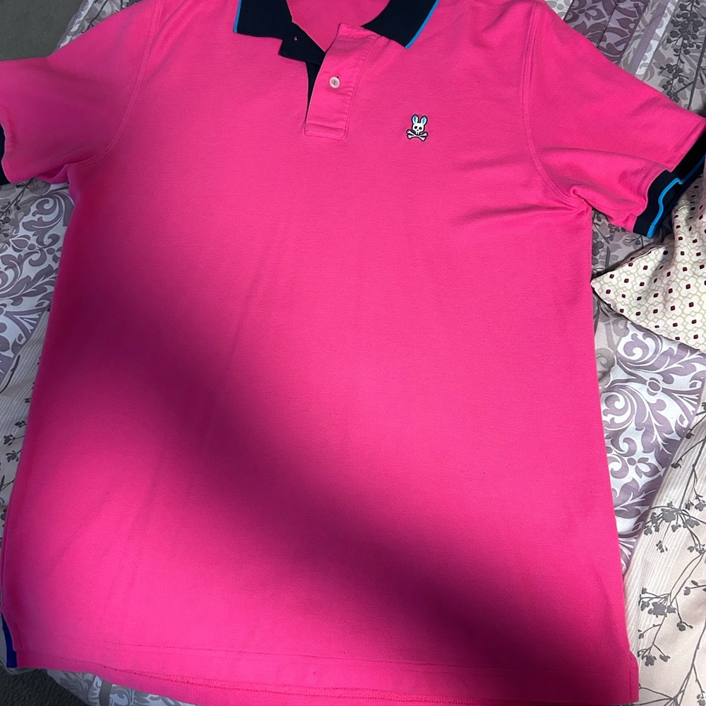 Psycho Bunny Pink Polo Shirt